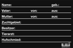 Zeige Details für Stalltafel, Boxenschild, Pferdetafel, Boxentafel Bild von Stalltafel, Boxenschild, Pferdetafel, Boxentafel