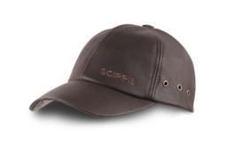 Bild von Lederkappe Scippis, Base-Cap braun oder schwarz