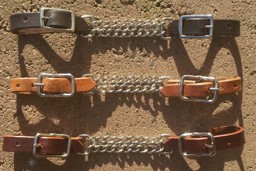 Zeige Details für Lederkinnriemen mit Kette, Kinnkette  Bild von Lederkinnriemen mit Kette, Kinnkette
