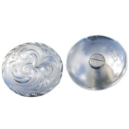 Zeige Details für Concho Silver mit Chicago-Screw, Concha mit Schraube Bild von Concho Silver mit Chicago-Screw, Concha mit Schraube
