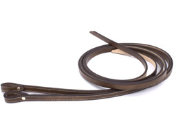 Zeige Details für Westernzügel Harnessleder günstig chestnut mit Ziernaht Bild von Westernzügel Harnessleder günstig chestnut mit Ziernaht