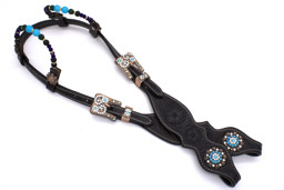Zeige Details für Westerntrense, Zweiohrtrense mit Perlen und Conchos Bild von Westerntrense, Zweiohrtrense mit Perlen und Conchos