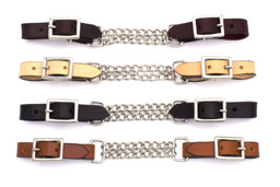 Zeige Details für Lederkinnriemen mit Kette, Kinnkette  Bild von Lederkinnriemen mit Kette, Kinnkette