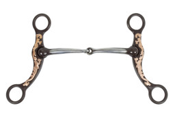 Zeige Details für Westerngebiss Snaffle Bit with Shanks, Kupferverzierungen Bild von Westerngebiss Snaffle Bit with Shanks, Kupferverzierungen