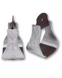 Zeige Details für Westernsteigbügel extra groß, Alu, graviert Bild von Westernsteigbügel extra groß, Alu, graviert