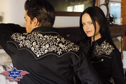 Zeige Details für Westernhemd HENRY und Westernbluse HOLLY mit Stickereien Bild von Westernhemd HENRY und Westernbluse HOLLY mit Stickereien