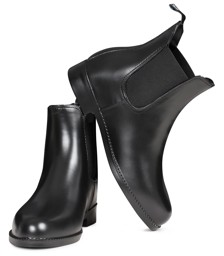 Zeige Details für Jodhpurstiefeletten Chelsea, Gummistiefeletten in Lederoptik Bild von Jodhpurstiefeletten Chelsea, Gummistiefeletten in Lederoptik