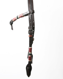 Zeige Details für Westerntrense mit Rohhaut in vier Farben Bild von Westerntrense mit Rohhaut in vier Farben