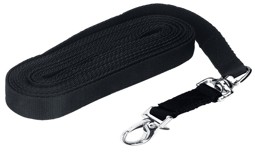 Zeige Details für Longierleine, Longe, Nylonlonge, schwarz, blau Bild von Longierleine, Longe, Nylonlonge, schwarz, blau