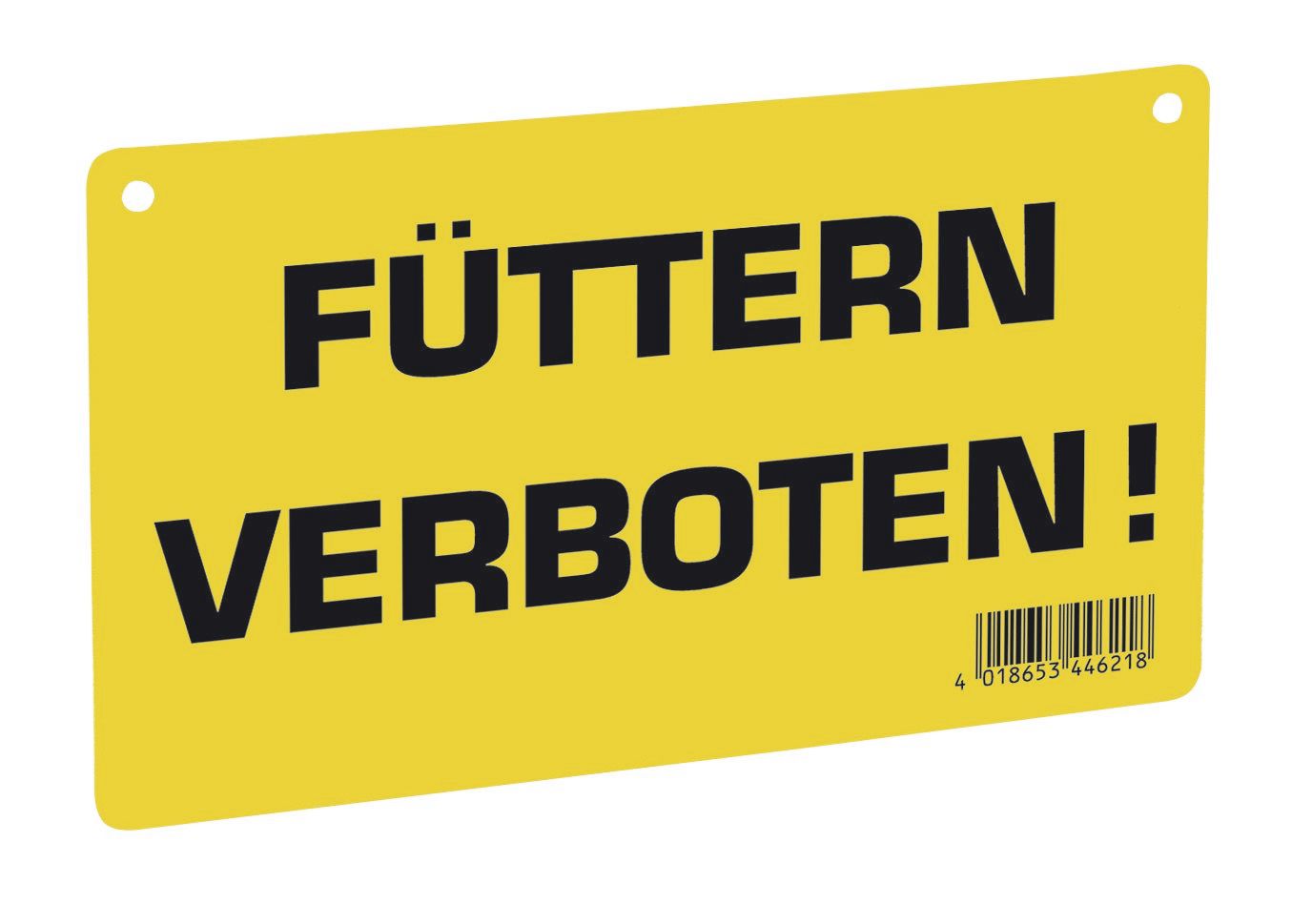 Bild von Warnschild Füttern verboten