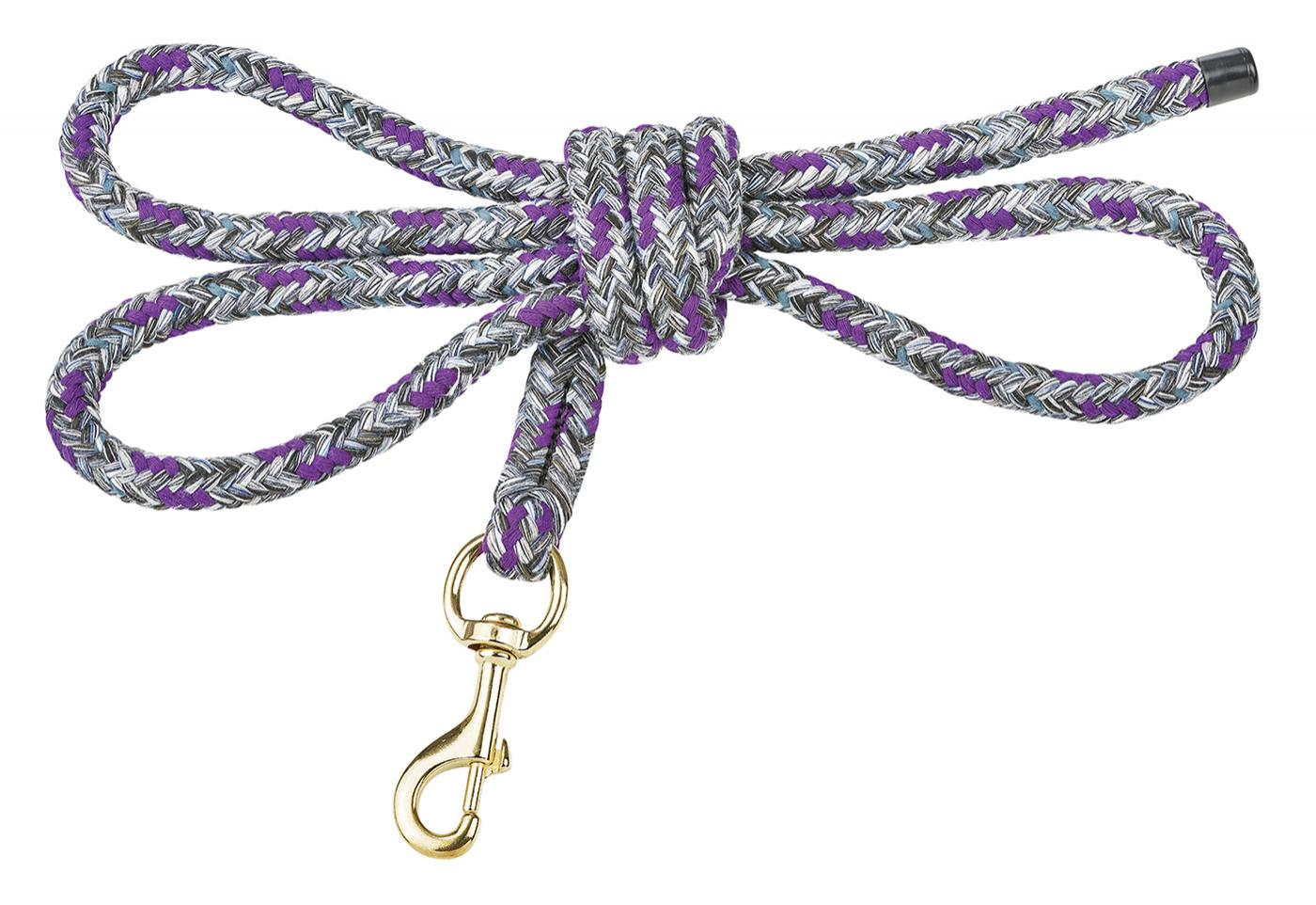 Bild von Pferdeanbindestrick Multi aus Baumwolle mit Karabiner oder Panikhaken