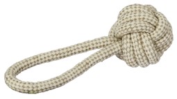Bild von Baumwollball am Seil für Hunde, zahnfreundlich