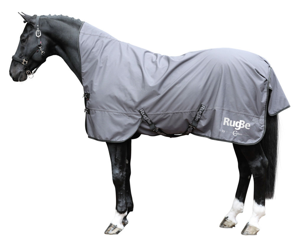 Bild von Pferderegendecke, Pferdedecke RugBe HighNeck, grau