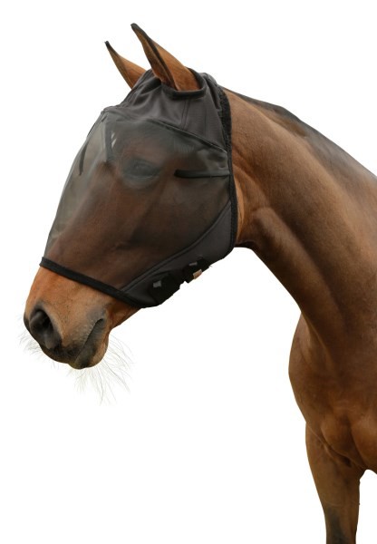 Bild von Pferde-Fliegenmaske mit Ohrenaussparung