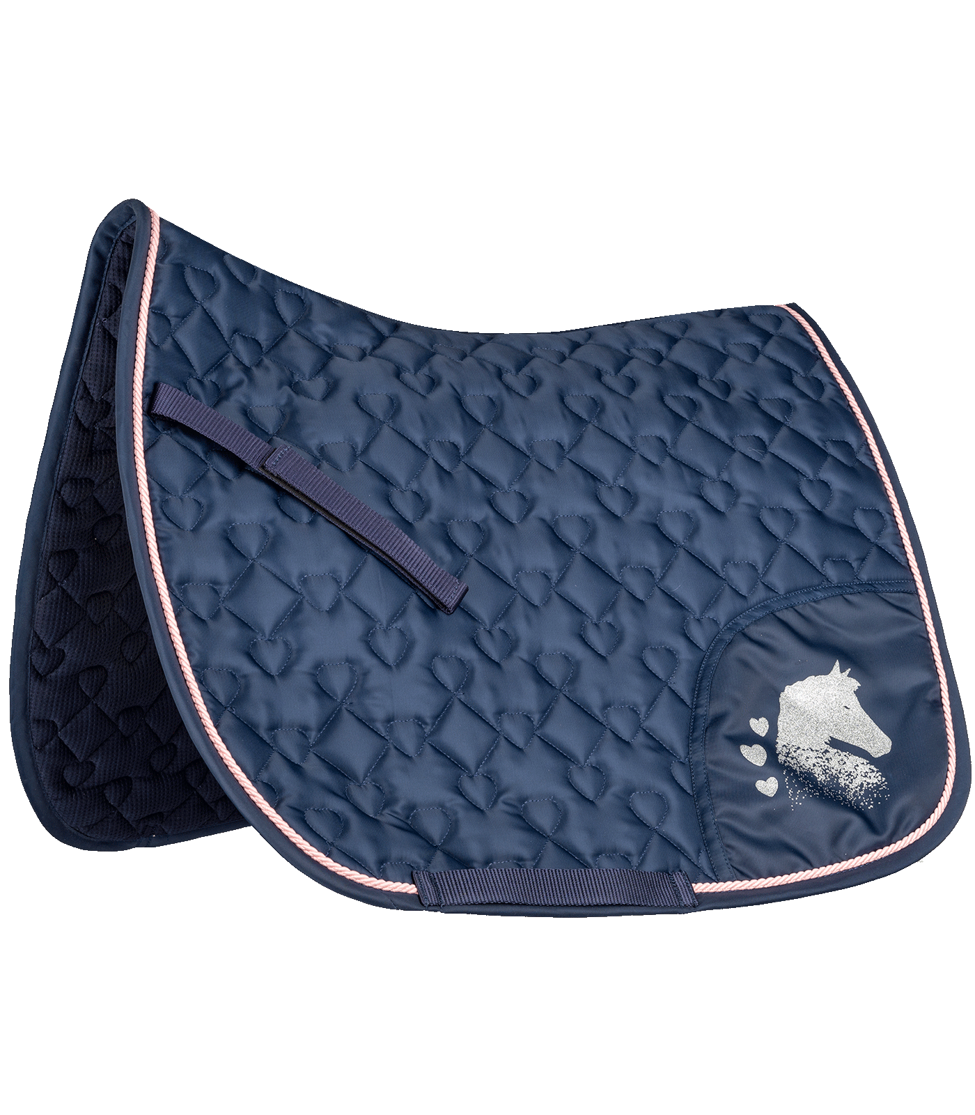 Bild von Schabracke Lucky Heart mit Pferdekopf