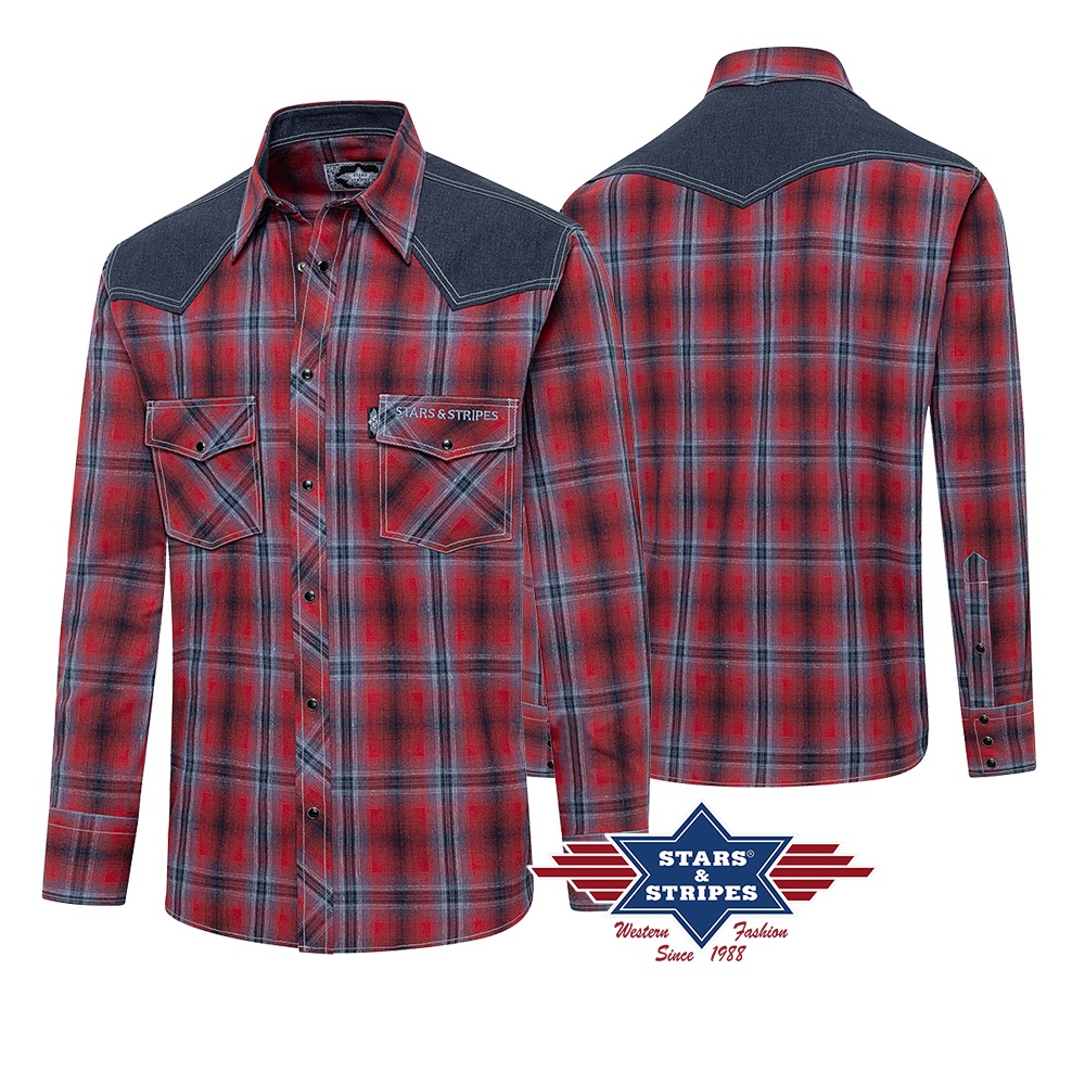 Bild von Westernhemd Hank Red für Herren von Stars & Stripes