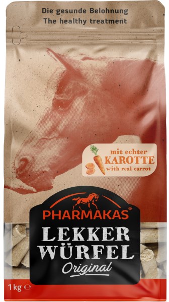 Bild von Lekkerwürfel Karotte, HORSE fitform, Pferdeleckerlie