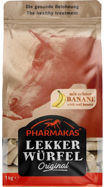Bild von Lekkerwürfel Banane HORSE fitform, Pferdeleckerlie
