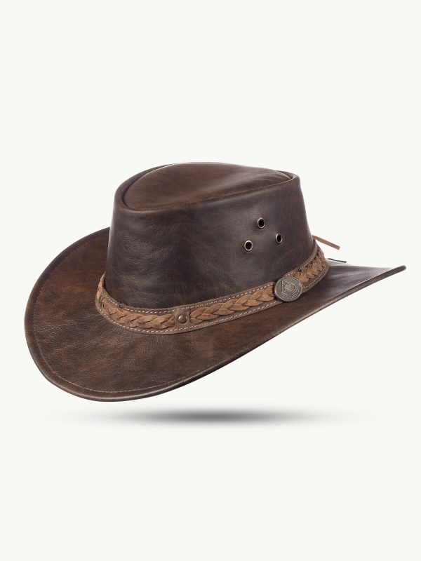 Bild von CooRoo Kängarulederhut, Cowboyhut, Regenhut, Westernhut