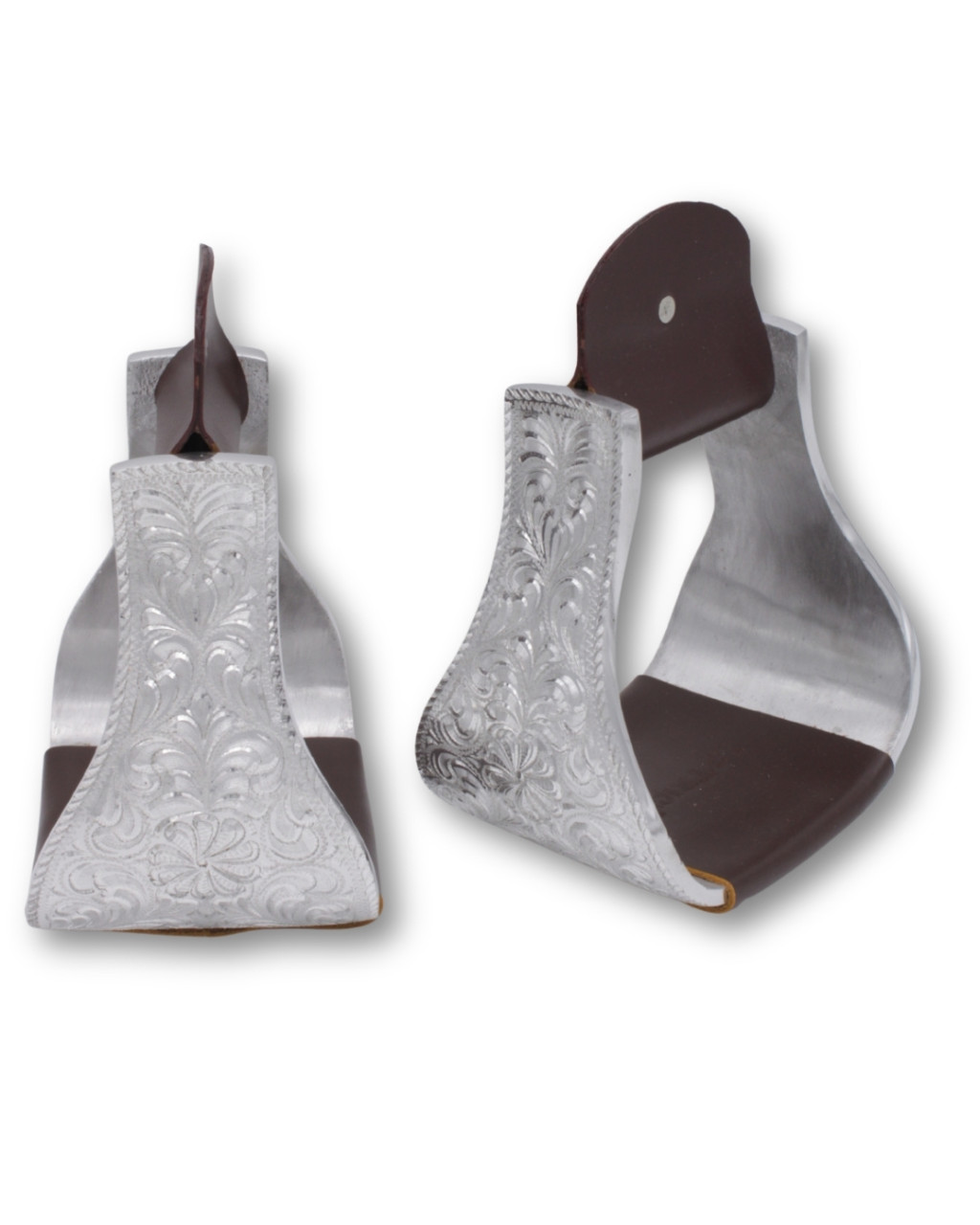 Bild von Westernsteigbügel extra groß, Alu, graviert