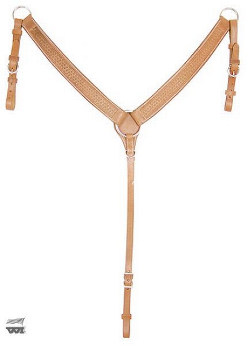 Bild von Breastcollar mit Basketpunzierung - Westernvorderzeug 