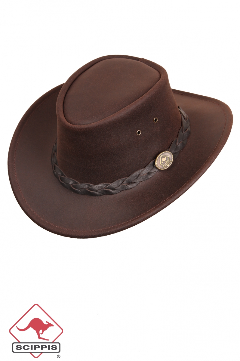 Bild von Bushman Lederhut, Cowboyhut, Regenhut, Westernhut