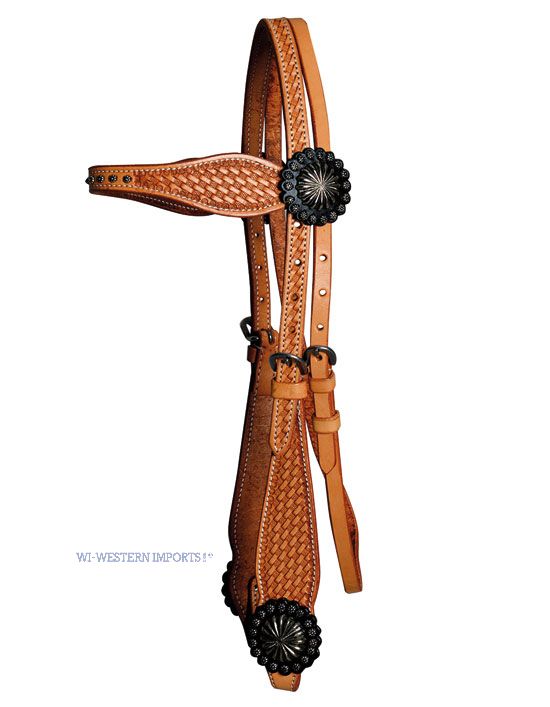 Bild von Westerntrense Cowboy mit Conchos und Nieten