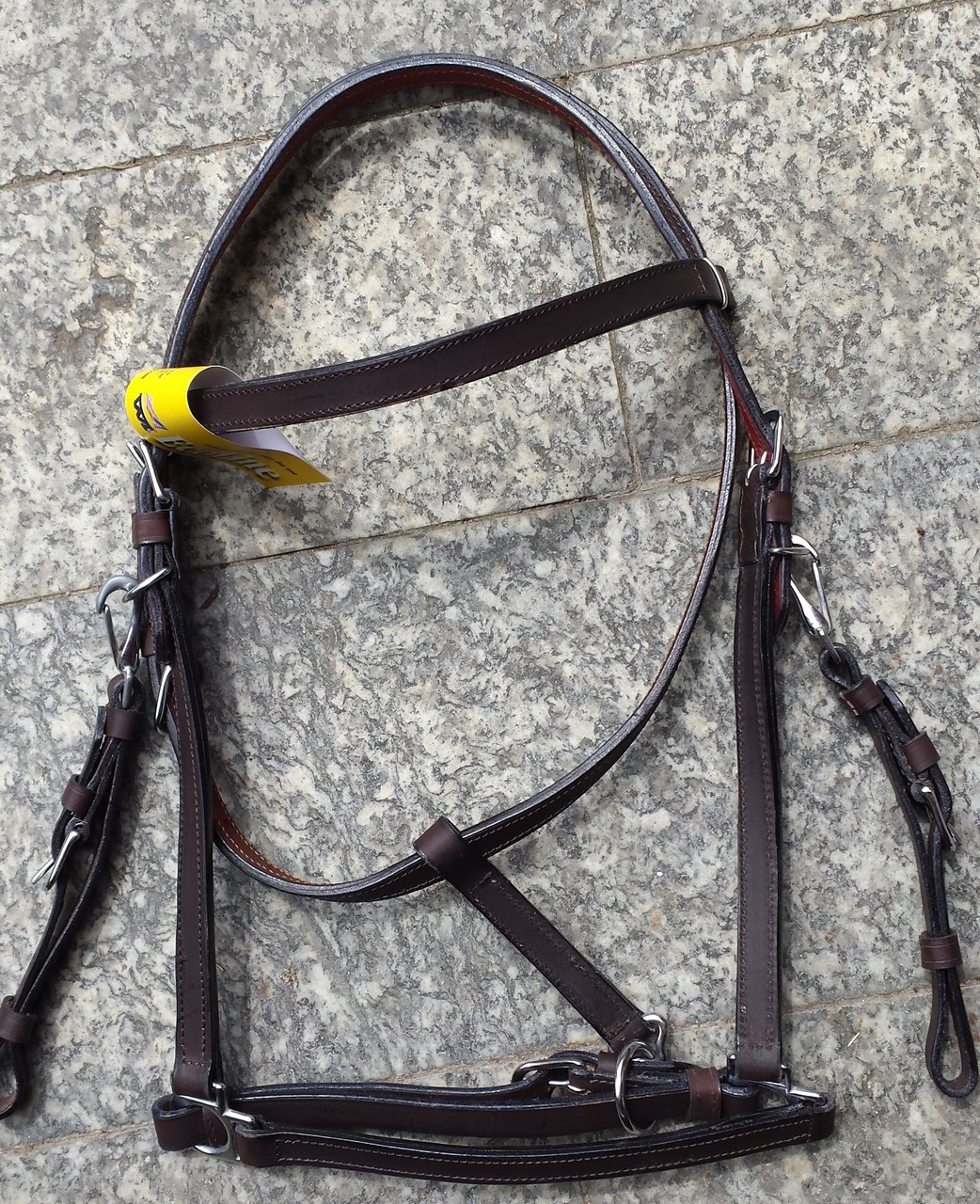 WANDERREITZAUM WANDERREITTRENSE # HALFTER-TRENSE-Kombi # Kopfstück m Snaps 