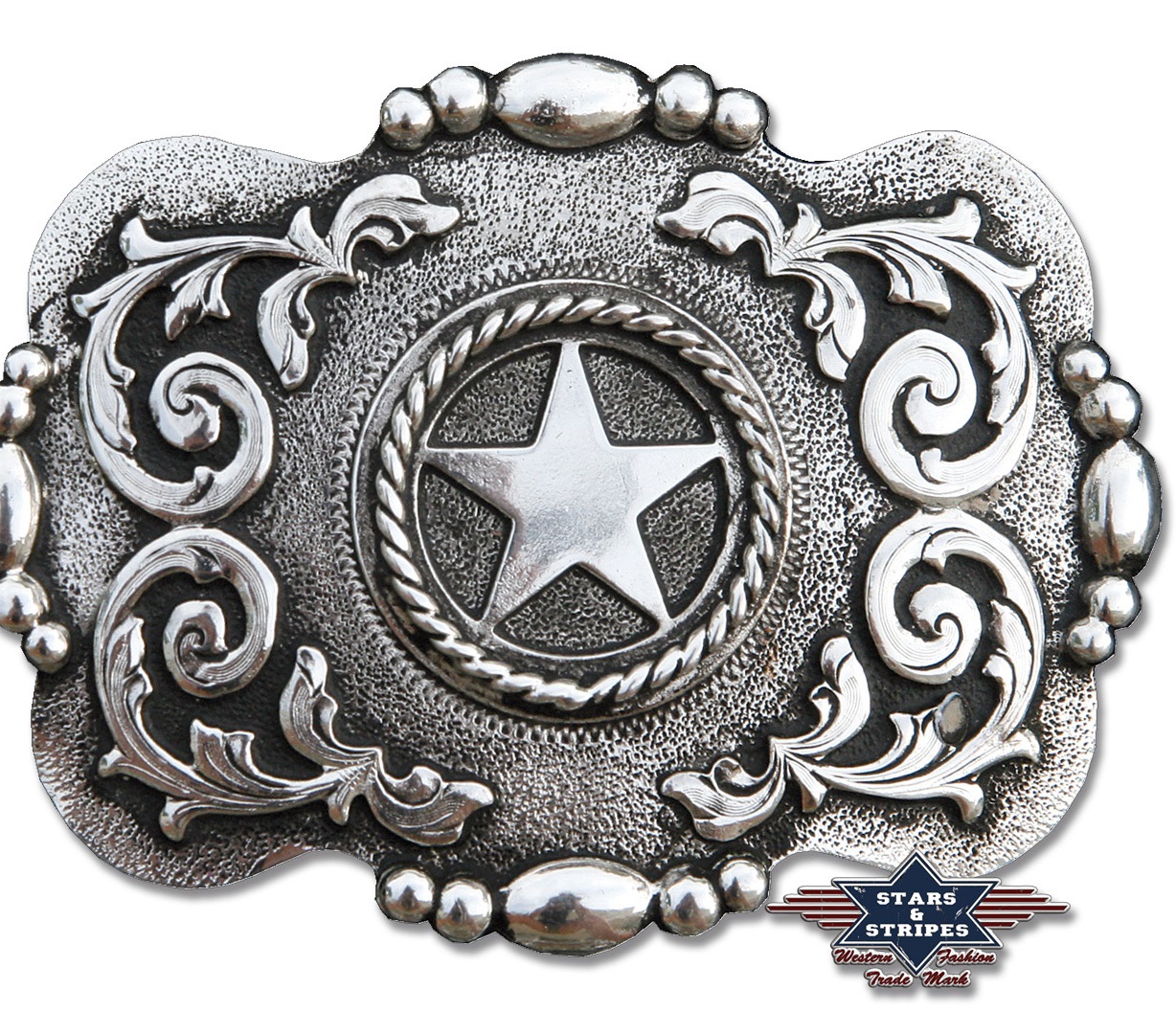 Bild von Western-Buckle, Gürtelschnalle mit Stern