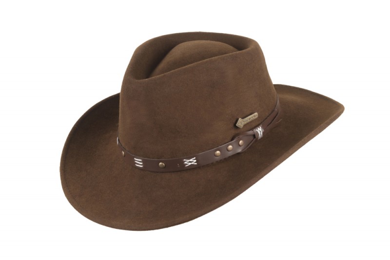 GEMVIE Wildleder Cowboyhut - Mit 2 Hutbändern | Vintage Western Look | Für Männer & Frauen